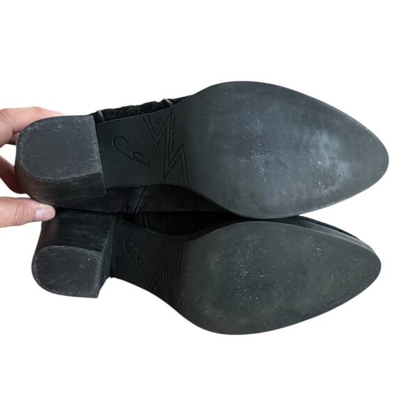 Market & Spruce Lily Stretch Gore Suede Bootie Dark Gray Chelsea Boot Size 9.5 - Picture 8 of 9